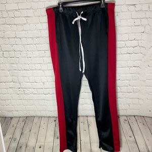 Traxedo Black & Red HW New York Track Pants XXL